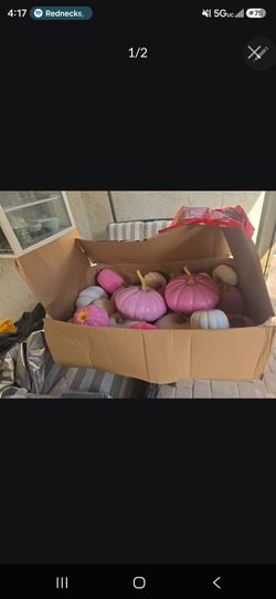 Pink pumpkins