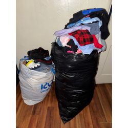 Bags of clothing
