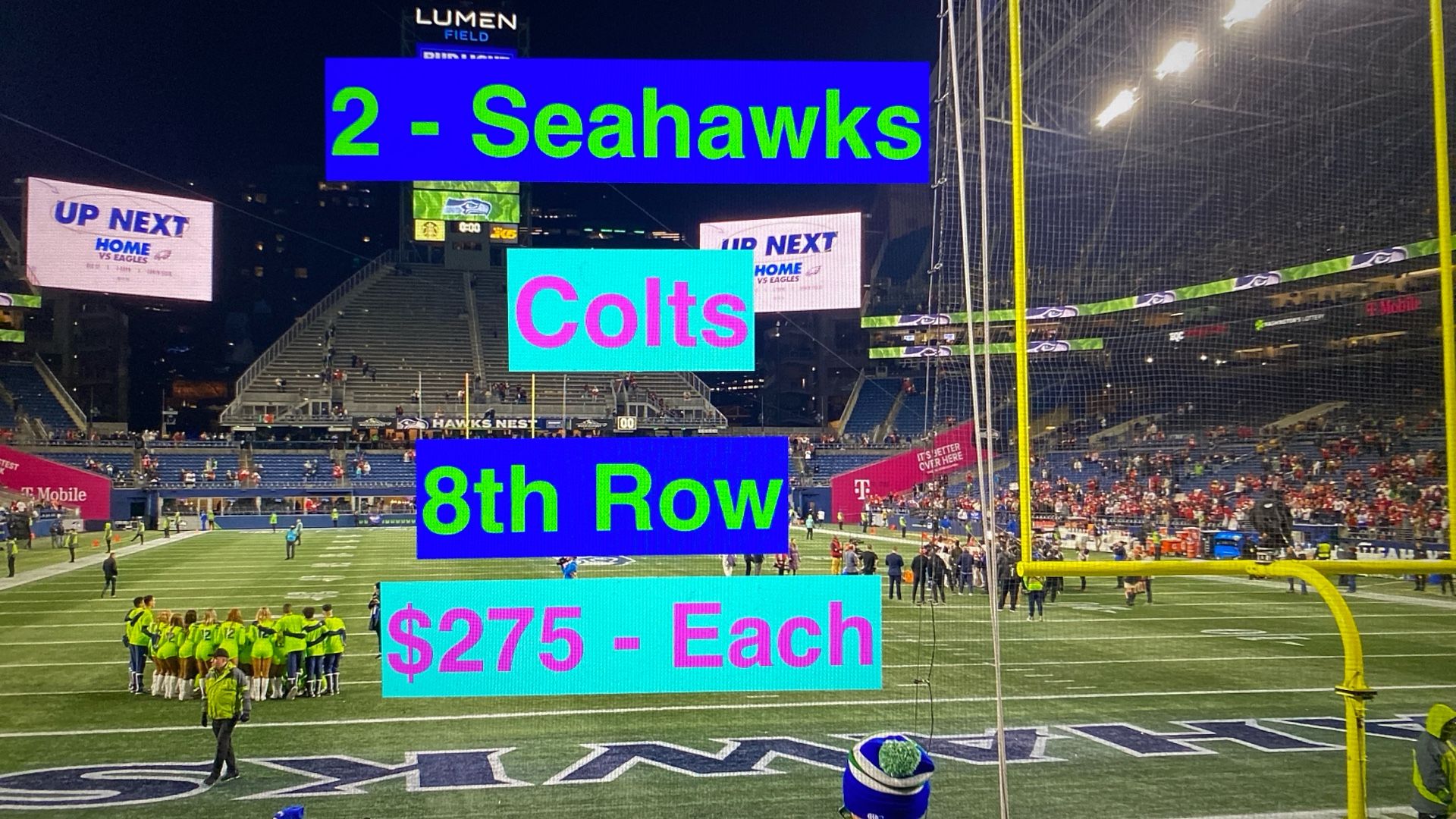 Seahawks Colts Tickets 