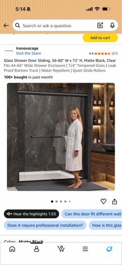 Shower door