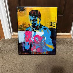 Muhammad Ali canvas painting