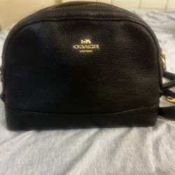 Coach Black Pebble Crossbody 