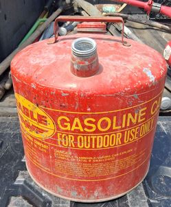 Gas can. Suitcase
