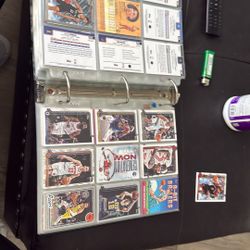  NFL N Basketball Card Lot Binder
