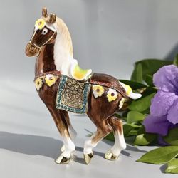 Bejeweled Horse Trinket Box 🐴 Please Read Description🐴