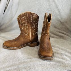 Justin Boys Brown Boots