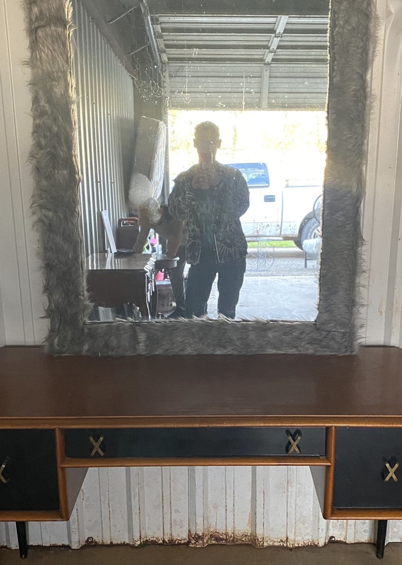 Vintage Refinished Makeup Vanity