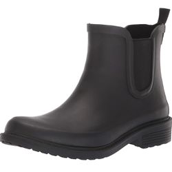 Madewell Women’s Chelsea Waterproof Ankle Rain Boots - Pull-On Design, Soft Leather Lining and Cushioned Footbed Thumbnail