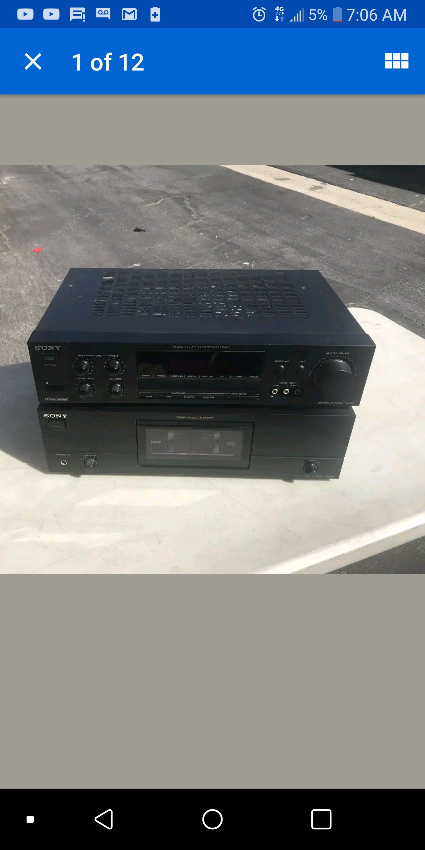 Sony amp and receiver