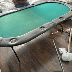 Poker Table 6 Chairs