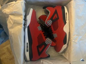 Air Jordan 4 Retro Toro Bravo Red Sneakers
