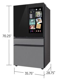 Samsung Bespoke 23 cu. ft. Counter Depth 4-Door French Door Refrigerator with Family Hub+