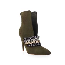 Olive Cameo Heels