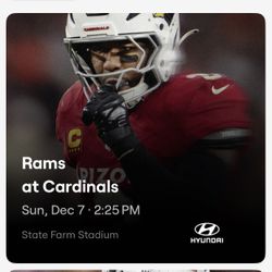 6 Seats - SEC 122 - row 8 - Cardinals Vs Rams 