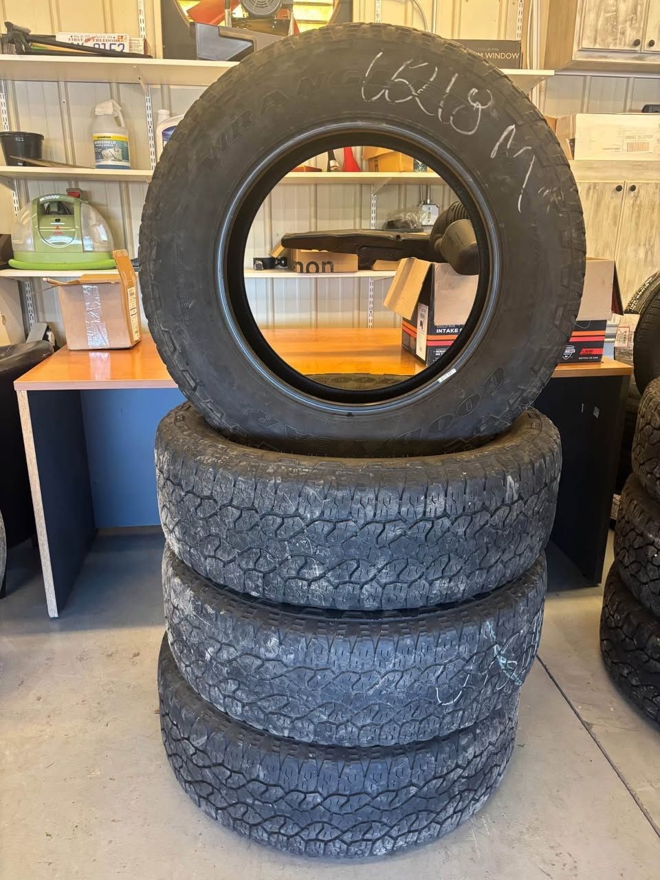 275/65/20 LT used Goodyear Wrangler