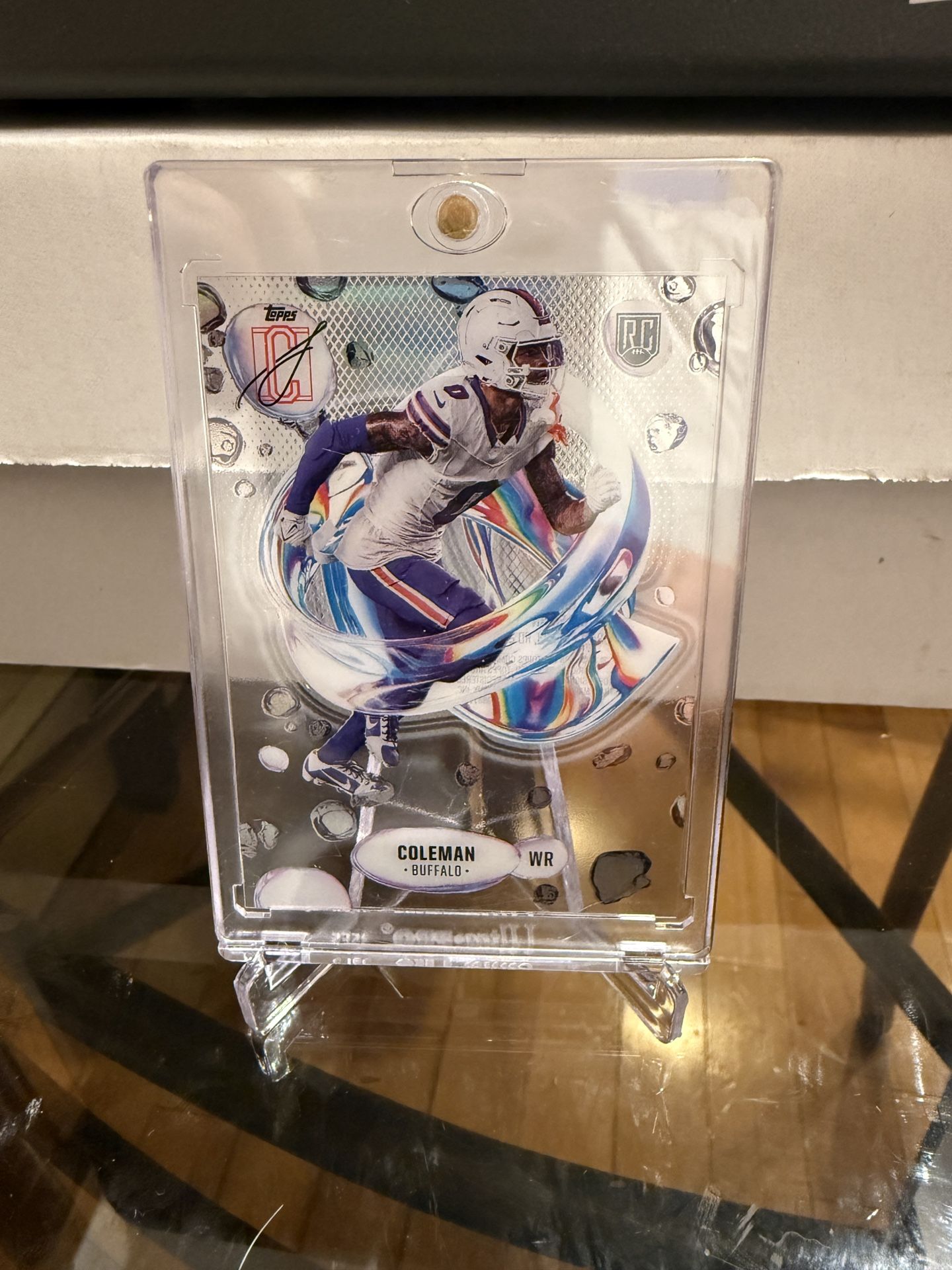 2024 topps signature series Football Keon Coleman Case Hit Fluidity F-12