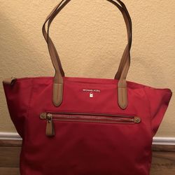 Michael Kors Red Medium Tote Bag