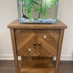 Top Fin Bamboo Waterfall Aquarium and Stand 