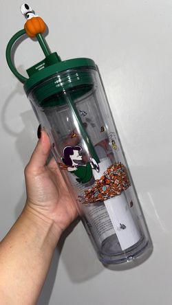 Starbucks snoopy plastic double sided cup🧡☕️🍂