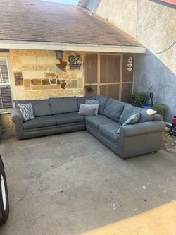 Ash Grey Sectional Couch