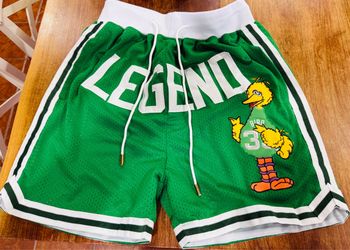 Just Don Legend Bird 33 Green Mesh Shorts