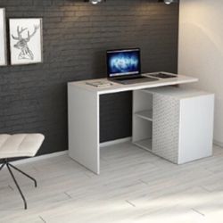 Corner L Shape Computer Desk 4 Different Layouts Contemporary Design