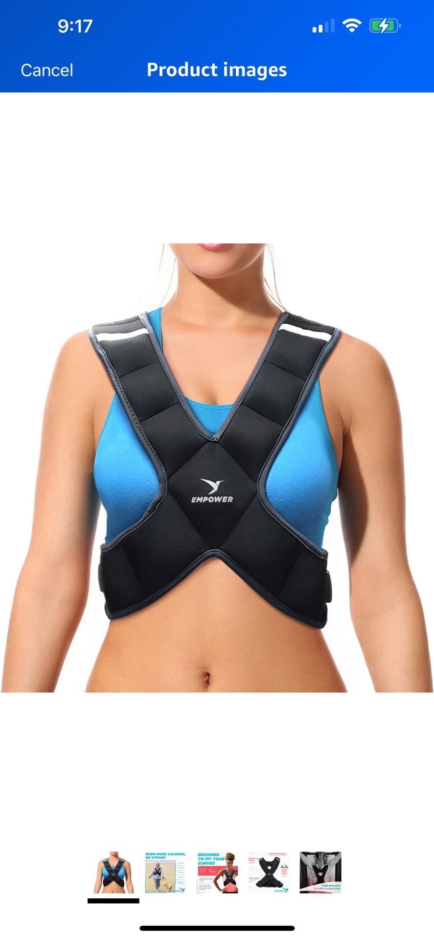 Empower Weighted Walking Vest for Women – Strengthen Muscles, Boost Bone Health, and Burn More Calories