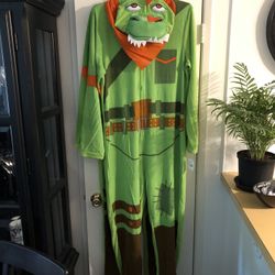 Fortnite-Dress Like Rex-Hooded Zip Up Costume Jumpsuit-Sz M-Brand New!!!