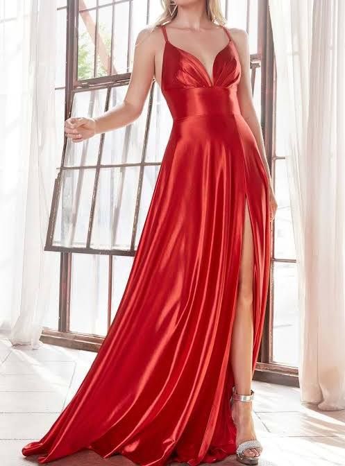 Red Long Dress Size 22 Plus Size