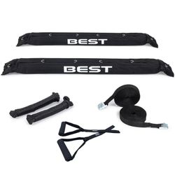 Best Marine and Outdoors Soft Roof Rack Pads for Cars Without Crossbars, Premium Kayak Roof Racks for Canoes, SUP Paddle Boards & Surfboards