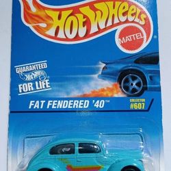 Hot Wheels Fat Fendered 1940 Ford sedan #607 from 1996