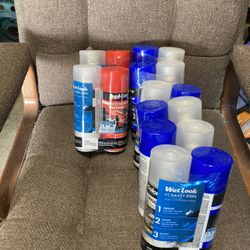 Combo Cans Spray Paint Indy Red Cobalt Blue With Prep Coat