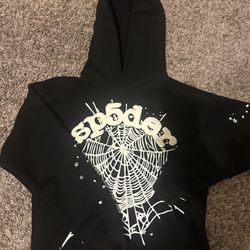 Black & White sp5der hoodie