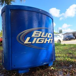 Bud Light rolling keg cooler