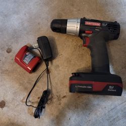C3 Drill 3/8 19v Craftsman With Battery And Charger