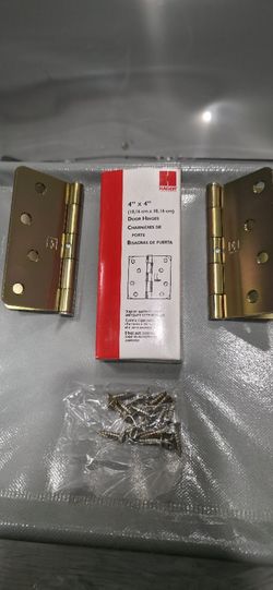 Hager 4" x 4" Security Door Hinges (1 Pair) - New