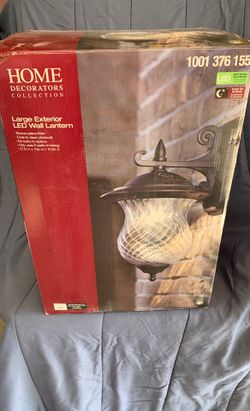 New Large Exterior LED Wall Lantern.