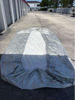 Heavy Duty Silver Universal SUV Car Cover Weatherproof 206" x 160" Fits Up To 17ft