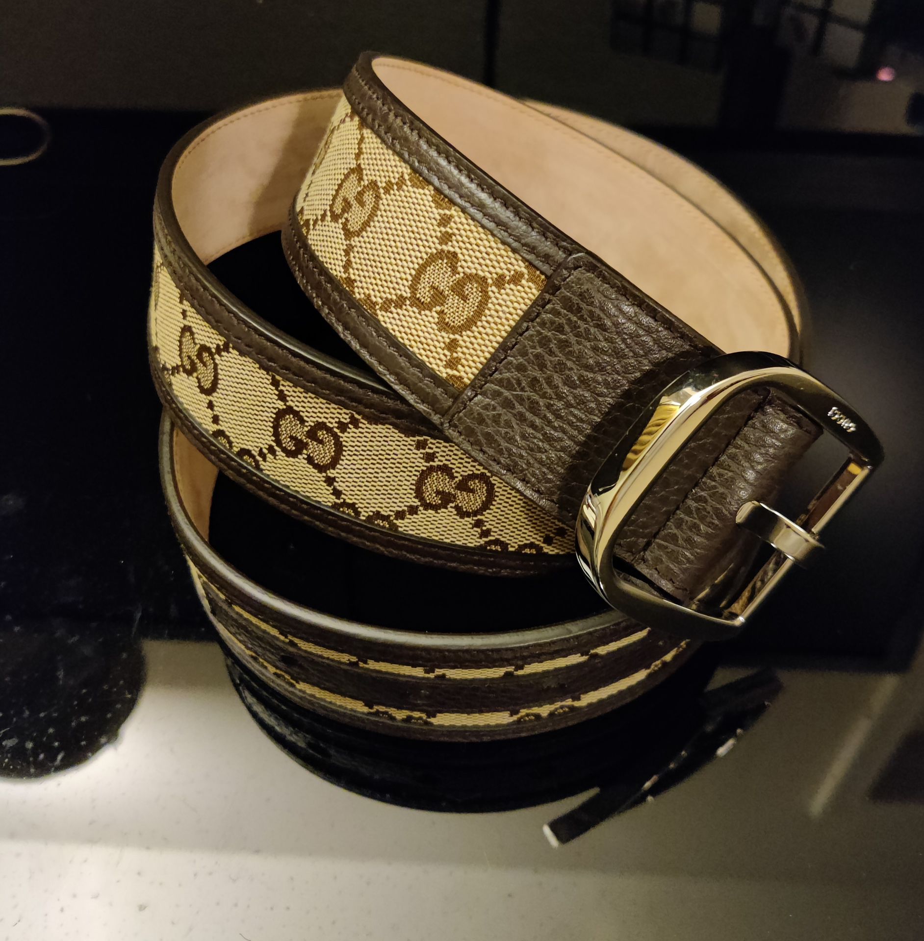 Gucci GG Belt Brown Leather