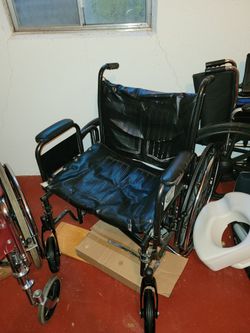 3 wheelchairs  with foot stoles