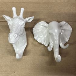 Animal Head Ornament, Wall Hanging Hooks