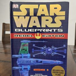 Star Wars Blueprints Rebel Edition Book DK ~ 5 Poster Sized Plans Included