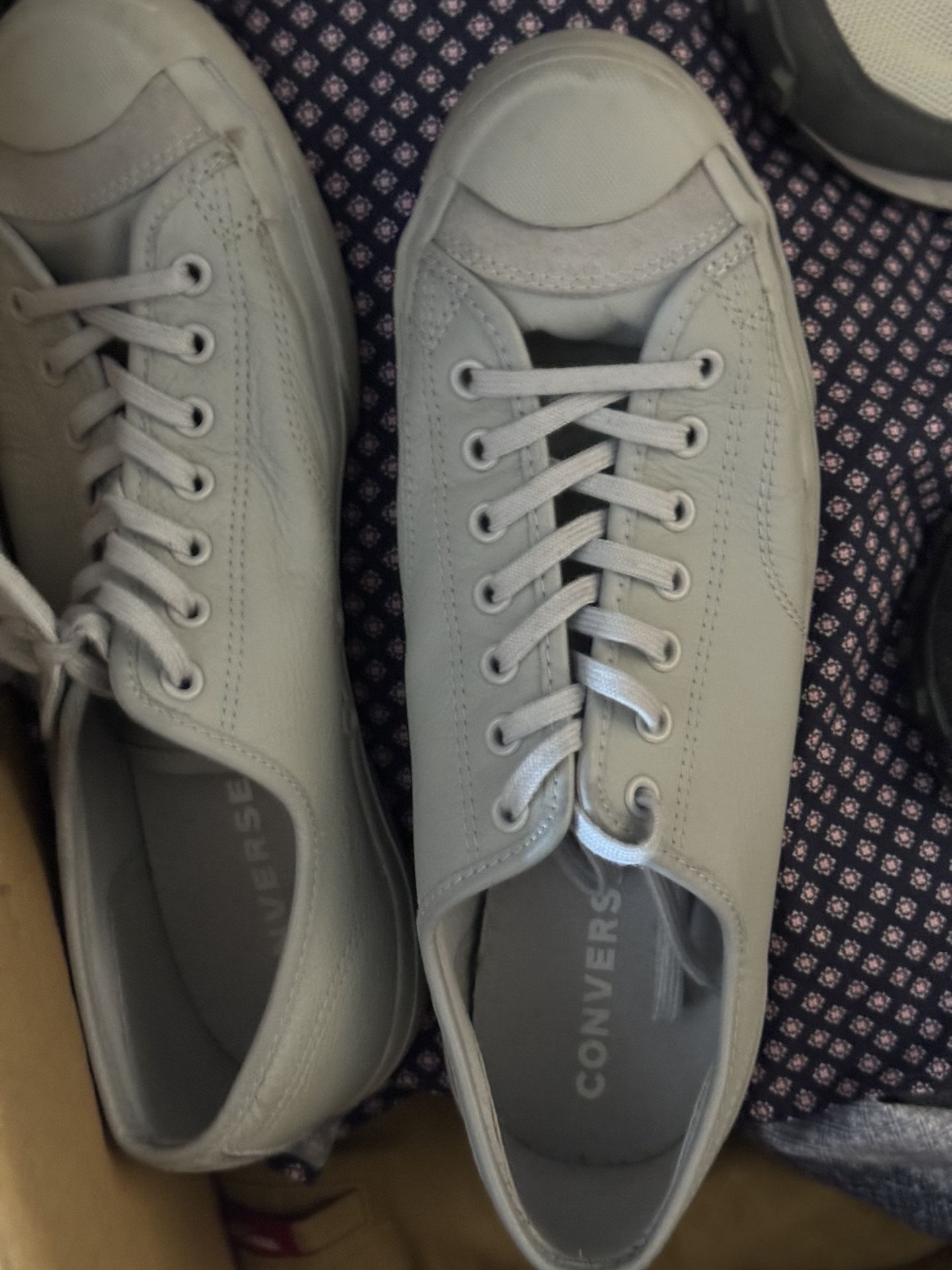 Converse Jack Purcell Size 10 Grey Leather