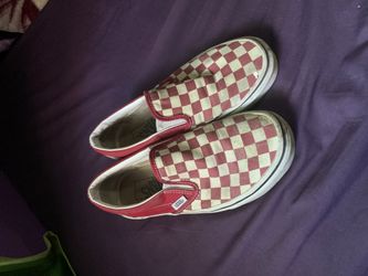 Red checkered vans