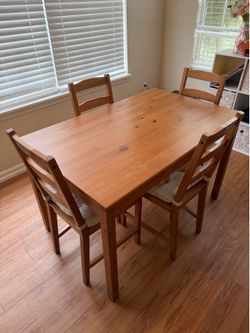 Dinner table and chairs