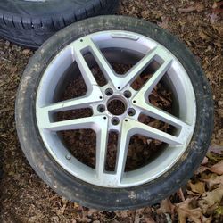 Mercedes-benz amg Machined Grey OEM Wheel 20" inch wheels tires LOOK GREAT DEAL