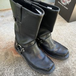 8.5 Mens Black Eagle Motorcycle Boots