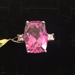 Radiant Orchid Quartz & Pink Topaz Ring