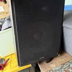 Realistic 2 Way Speaker on wheels