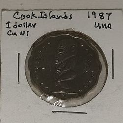 Cook Islands 1 Dollar Coin 1987
